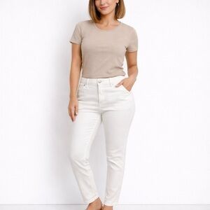 Nautica White Stretch Mid Rise Skinny Jeans Size 10 NWT